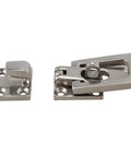 Premium Two Pack 316 Marine Grade Stainless Steel Boat Door Latch Catch And Anti Rattle Fastener Clamp designed to hold tight, 70mm size.