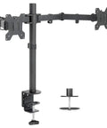 Sick Desk Setup Bundle With Thunderbolt G4 Dock 280W includes a dual monitor stand for easy desk organization.