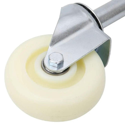 4 Inch Spring Loaded Gate Wheel Heavy Duty Nylon Metal Swivel Caster With 440 Pound Load showing smooth rolling nylon wheel.