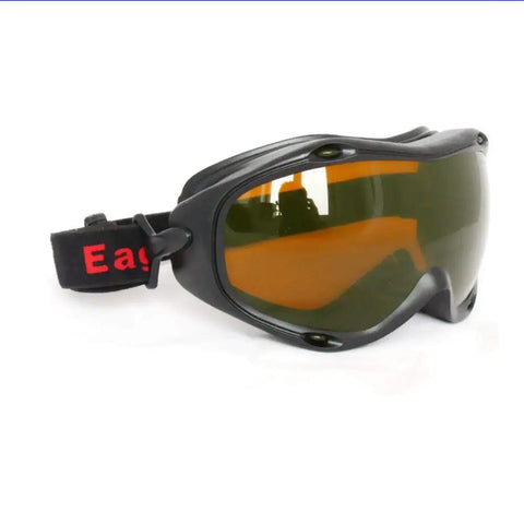 Premium Laser Safety Glasses With Killer OD5 Protection On Dual Bands Covering Violet Blue Green And Near Infrared Light From 190 To 540Nm And 800 To 1700Nm Scratch Proof Tough Glass Goggles Built For Pros Who Want Zero Headaches.