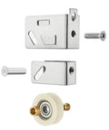 Top Tier Stainless Steel Double Wheel Sliding Door Pulley Featuring Heavy Duty Bearing Rollers That Deliver Slick Glide Action For Kitchen Windows And Knockout Home Hardware Upgrades One Piece parts including steel panel and bearing roller.
