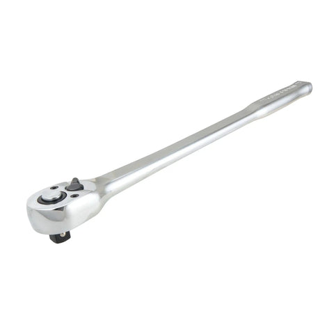 Long Handle 1/2 Inch Drive Ratchet for Pro Grade Heavy Duty Auto Repair and Shop Projects with Smooth 72 Tooth Head Reversible