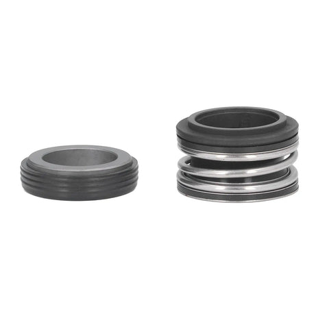 Shop Grade Silicon Carbide Mechanical Seal Kit For Circulating Water Pumps With Tungsten Spring And Sealing Ring Model 520-1 parts showing mechanical seal and spring.