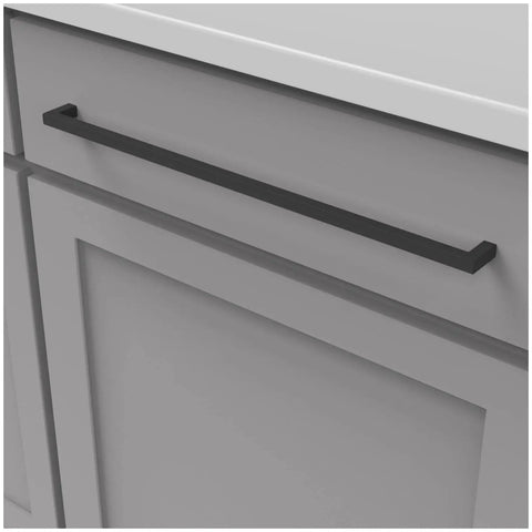 Rock Solid Heavy Duty Kitchen Cabinet Pulls And Top Shelf Drawer Handles With 18 Inch Hole Center Brushed Golden Brass Metal Build for doors and dressers in kitchen cabinetry.