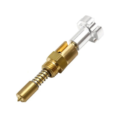 Heavy Duty Motorcycle Carburetor Fast Idle Screw And Manual Choke Plunger For Precision Throttle Control and Smooth Cold Starts.