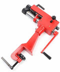 7 Inch Sheet Metal Bead Roller Rotary Bender Kit With 22 Gauge Steel Dies 6 Die Set Red Bead Rolling Machine top view