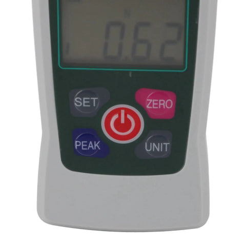 Close-up view of the display and buttons of the Dead Accurate Digital Force Gauge Measuring 0.2N To 2N for precise testing.