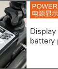 Electric Trolling Motor 12V 55Lb Thrust 26 Inch Shaft transom mount power display with battery level indicators.
