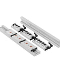SgR10e 500Mm Linear Guide Rail Kit Paired With Two SgB10e3 Sealed Ball Bearing Blocks showing rails and bearing blocks for CNC projects.