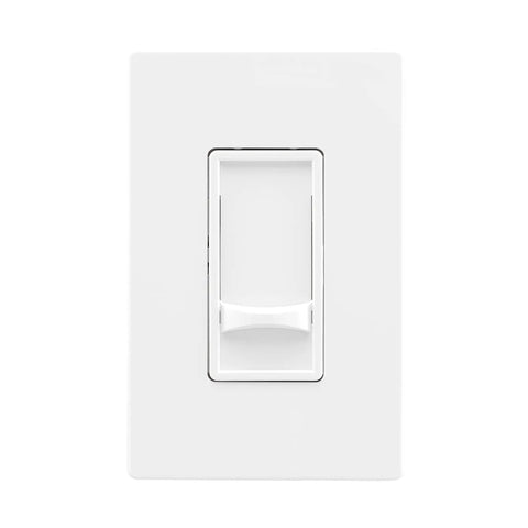 No Sweat Full Slide Dimmer Switch 120V Universal For Led Cfl Incandescent Halogen Fixtures No Neutral Wire Needed front view.