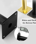 Adjustable Metal Table Legs Four Pack Replacement For Desks Chairs Sofas Cabinets Dressers Beds Black 60 Cm Tall Built To Last Heavy Duty Sturdy Support