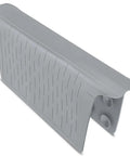 Double Sink Mat Protector With 36 Suction Cups No Odor No Stains Super Soft Divider Pad in grey, side view, 12.83 x 11.1 in