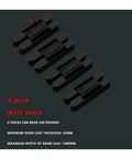 Heavy Duty Invisible Door Hinges Matte Black Set Of Four Adjustable, 246mm x 34mm, design for wooden doors.