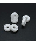 Top Shelf Zirconia Ceramic Ball Bearings Built Solid For Demanding Workshops, white, double sealed, ideal for motors.