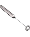 Milk Frother Handheld Electric Foamer Portable Mini Mixer Stainless Steel Body With Thick Whisk Cordless Battery Operated