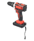 Heavy Hitter Cordless Drill Set With Variable Speed Gears And 25 Plus 3 Torque Settings. Compact design with ergonomic grip.