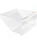 Lower Crisper Bin Replacement For Whirlpool Refrigerator WP2188664, clear and durable with easy-carry handle, empty.
