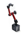 Inner Diameter Measuring Stand For Precise Toolroom Checks Pro Grade Base Easy Alignment Hour Indicator Display Comparator Watch Ready For DIY Machining And Bench Work, red metal base