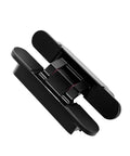 Heavy Duty Invisible Door Hinges Matte Black Set Of Four Adjustable Three Dimensional Cross Design For Wooden Doors 120 To 180 Kg Load Rating With Zero Drama Setup Guaranteed, close-up view
