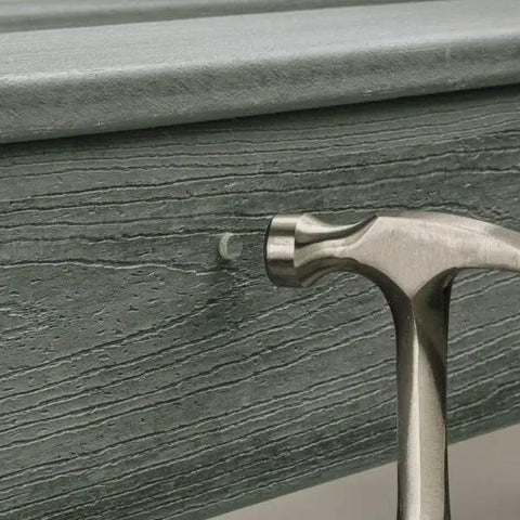 80 Pack Cortex Compatible Deck Fastener Plugs In Foggy Wharf Mask Hardware Smoothly With Premium Composite Inserts, hammering plug in deck board.