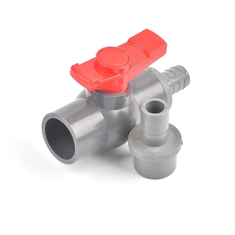 Top Shelf Pvc Ball Valve Featuring Rock Solid Female Threads And Smooth Red T Handle For Straight Thru Flow Projects Including Backyard Irrigation Fish Tanks And Industrial Pipe Lines Built Different To Make Any Plumbing Fix A Breeze