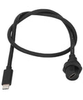 Heavy Duty Waterproof Extension Cable With Thread Lock Connector Rugged Outdoor Power Cord, 0.5m length with USB 3.0 plugs.