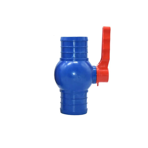 Beefy All Purpose Water Hose Connector Tee Splitter With Straight Shut Off Ball Valve Fits 50 63 75 100mm Pipe Sizes Red Irrigation Fittings