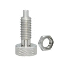 Industrial Grade Stainless Steel Locking Spring Screw Indexing Plunger With No Sweat Pull And Twist Action for secure jig fixtures.