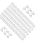 Three Pack Plastic Drawer Glides For Keyboard Drawers And Cupboards With Smooth Quiet Sliding No Squeak Easy Install White Rails And Included Fasteners