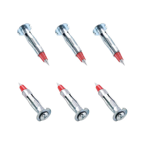 Heavy Duty 60 Piece One Eighth Inch Forty Six Millimeter Zinc Plated Steel Molly Bolt Drive Wall Anchors Set With Screws Rust Resistant For Strong Drywall Mounting And Secure Fixture Installations, shown on a white background.