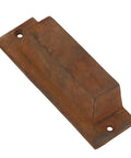 Badass Vintage Cast Iron Cup Drawer Pulls With Rugged Rustic Patina, Solid Heavy Duty Cabinet Hardware Handles Dang Good For Kitchen Pantries And Furniture, Set Of Ten - close-up view of a pull