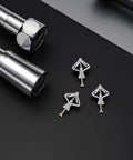Close-up of Drywall Anchors For Screws Kit 50 Piece Set Heavy Duty Plastic Butterfly Anchors With Steel Screws For Hollow Walls