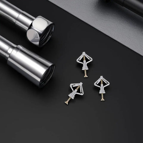 Drywall Anchors Kit With 50 Heavy Duty Plastic Butterfly Anchors And Screws Quick Easy Install For Hollow Walls And Plasterboard