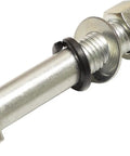 Heavy Duty 6 Inch V Groove Wheels With Double Bearing For Vinyl Aluminum Sliding Gate 6000 Lb Roller Gold Finish Complete Hardware Kit bolt with nut and washer.