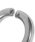 Close-up of stainless steel spring washer from Stainless Steel Spring Washer Kit 200 Pcs For Screws And Bolts Pro Grade Lightweight Flat Lock Washers