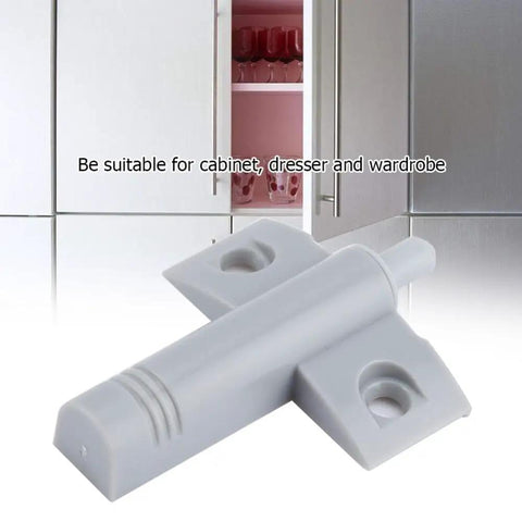 Twenty Piece Soft Close Damper Buffers For Cabinets And Drawers Hella Sturdy Abs Build Ultra Smooth Quiet Operation No Slamming Setup Gray showing a single gray ABS buffer suitable for cabinets.