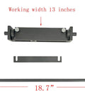 13 Inch Steel Bending Brake Sheet Metal Bender Tool For DIY Home Workshop, showing main components with measurements.