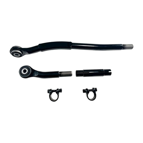 Front Integral Forged Adjustable Track Bar For 0 To 5 Inch Lift On 2014 To 2024 Ram 3500 4WD Beefed Up Heavy Duty Panhard Rod Replacement For Precise Axle Alignment And Strong Off Road Performance, black forged steel parts