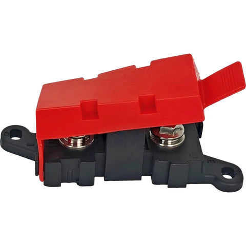 Knockout Rig Upgrade Using This Heavy Duty Alternator Wiring Conversion Harness Kit For Ford Trucks Quick 1G To 3G Wiring Swap Fuse holder with red cover.