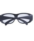 Hardcore Co2 Laser Safety Glasses Featuring Od6 Plus Optical Blocking With Ce En207 Certification Built Tight For Busy Dental Clinics And Industrial Sites Daily, view from front.