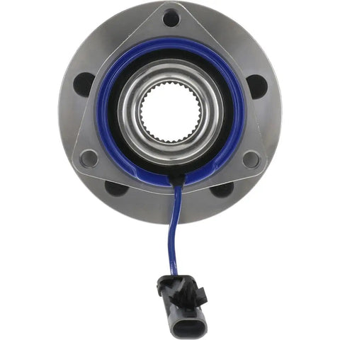 Straight Fix 4X Front Rear Wheel Bearing And Hub Assembly Set For Pontiac Montana 2005, close-up view of wheel bearing with wire.