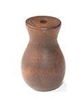 Slick Wood Window Blind Cord Knobs 12 Pack Brown Vase Shape Curtain Rope Pull Ends And Shade Drop Caps small wooden pull in brown, 17 by 27 cm.