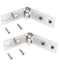 Adjustable Concealed Cabinet Hinges 2 Pack With Screws, Smooth Soft Close Action, Iron Alloy Right Angle 74x20mm