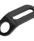 Heavy Duty Steel Heim Joint Support Bracket Offers A Clean 45 Degree Angled Mount for steering rig use, featuring a sleek black finish.