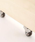 Fixed 1 Inch Caster Wheels 8 Pack With Silent Bearing Metal Top Plate And TPE Rubber Low Profile Casters for furniture.