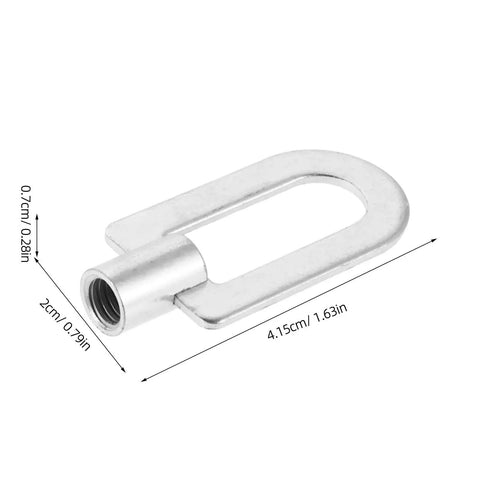 3 Piece Auto Dent Puller Kit With Aluminum Ring Tools for Easy Body and Sheet Metal Repair, close-up of aluminum tool