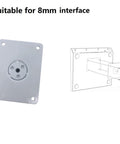Electronic Drum Module Mount Holder With Adjustable Rod Plate for 8mm interface shown with installation diagram