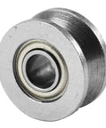 Close-up of a V624ZZ sealed ball bearing unit, 4mm inner bore, compact profile for smooth sliding doors and steering systems.
