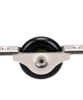 Pro Grade No Sweat Sliding Door Pulley Rollers with 40Mm nylon bearing, showing front view of smooth glide assembly.