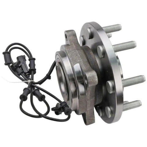 Heavy Duty Smooth Rollin Wheel Hub And Bearing Assembly For Ram 2500 3500 2012 To 2013 Models showing front left side with wire harness.